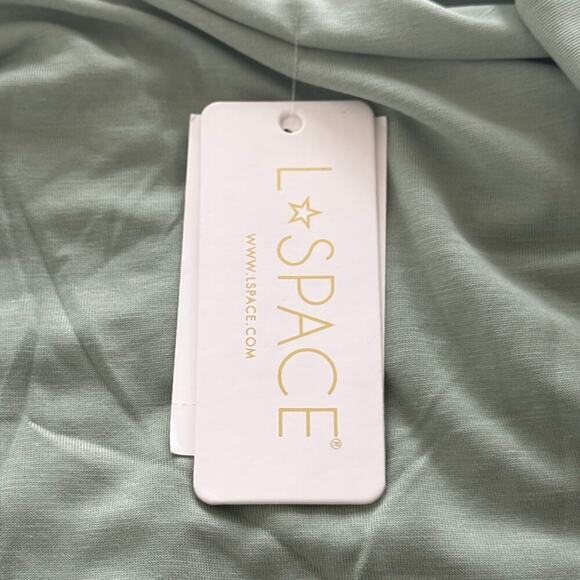 New L*SPACE Balboa Bodycon Mini dress Mint Green Stretchy Jersey Knit Sz M - Picture 8 of 14